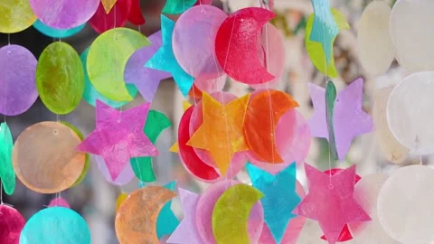 Beautiful background souvenirs in the wind Stock Footage 220638909