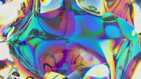 A beautiful background splash of the wave-like vibrations of the holographic Stock Footage 163983266