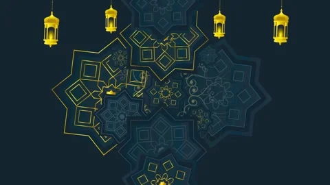Beautiful background to welcome Ramadan Stock Footage 265953705
