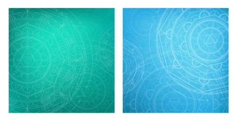 Beautiful backgrounds with geometry mandala. Round pattern. Stock Illustration