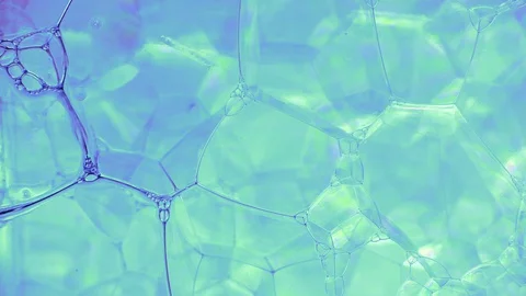 Beautiful backrground mande of bubbles and liquid ink Stock Footage 127924895