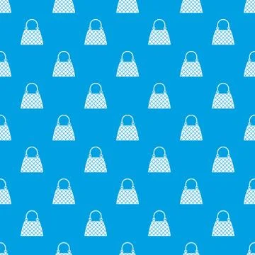 Beautiful bag pattern seamless blue Stock Illustration