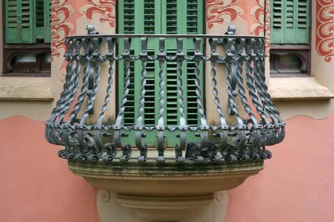 Beautiful balcony Stock Photos