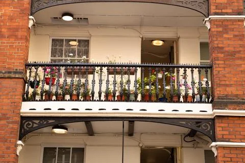 Beautiful balcony Stock Photos