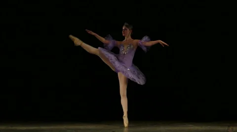 Beautiful ballerina dancing Video stock 68456249