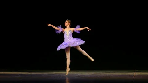Beautiful ballerina dancing Stock Footage 68458831