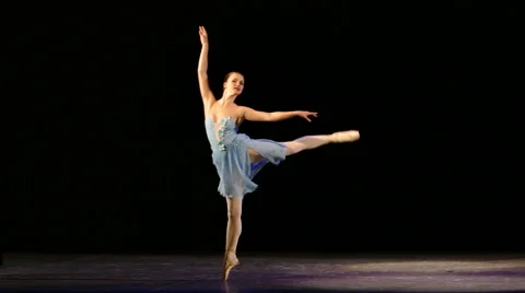 Beautiful ballerina dancing Video stock 68458970