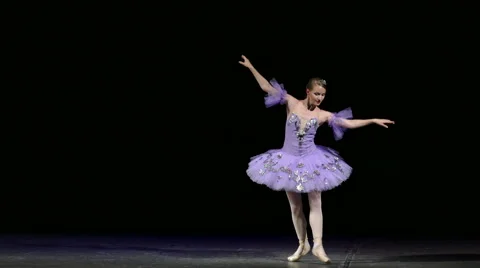 Beautiful ballerina dancing Video stock 68459173