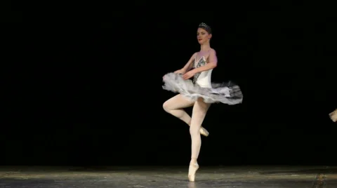 Beautiful ballerina dancing Video stock 68491844