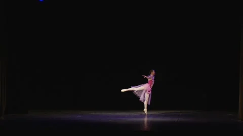 Beautiful ballerina dancing Video stock 68492438