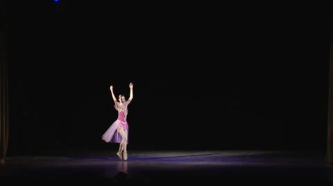 Beautiful ballerina dancing Video stock 68492505