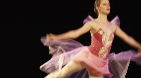 Beautiful ballerina dancing Video stock 68492756