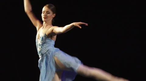 Beautiful ballerina dancing Video stock 68492774