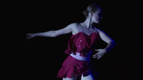 Beautiful ballerina dancing Video stock 68492810