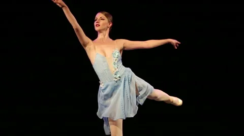 Beautiful ballerina dancing Video stock 68492834