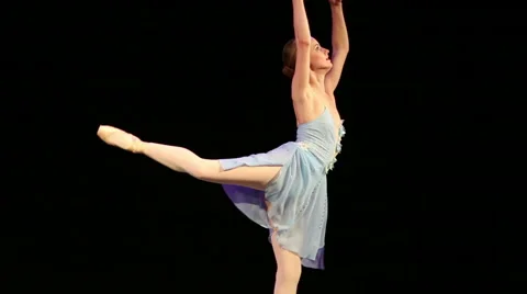 Beautiful ballerina dancing Video stock 68492877