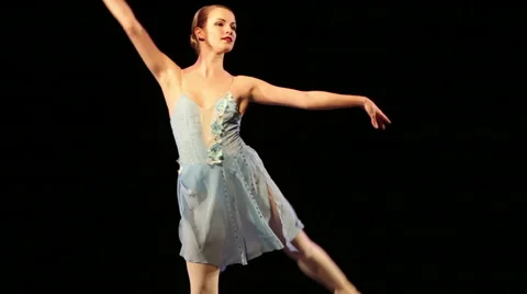 Beautiful ballerina dancing Video stock 68492904