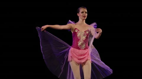 Beautiful ballerina dancing Video stock 68492959