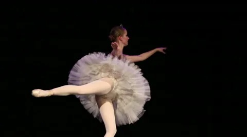 Beautiful ballerina dancing Video stock 68493142