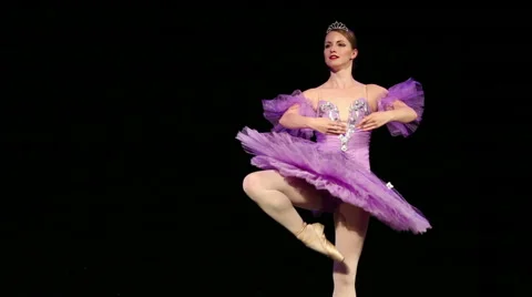 Beautiful ballerina dancing Video stock 68493410