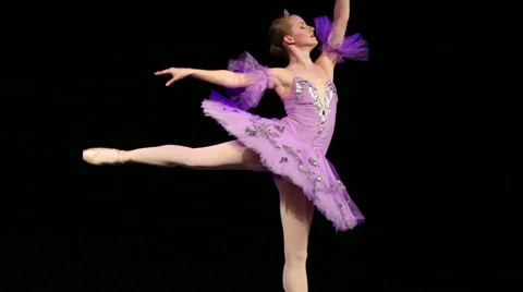Beautiful ballerina dancing Video stock 68493558