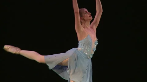 Beautiful ballerina dancing Stock Footage 68493711