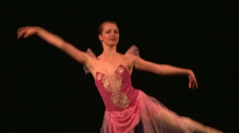 Beautiful ballerina dancing Stock Footage 68493910