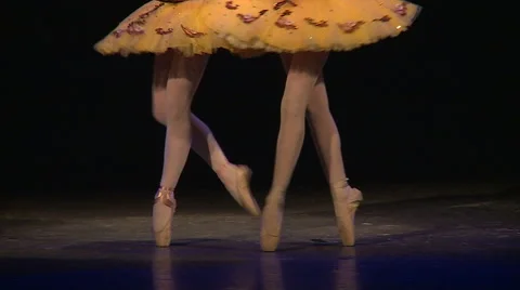 Beautiful ballerina dancing Stock Footage 68494107