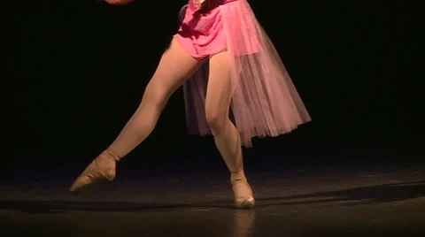 Beautiful ballerina dancing Stock Footage 68494193