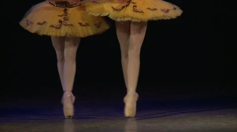 Beautiful ballerina dancing Stock Footage 68494336
