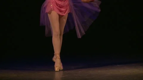 Beautiful ballerina dancing Stock Footage 68494383