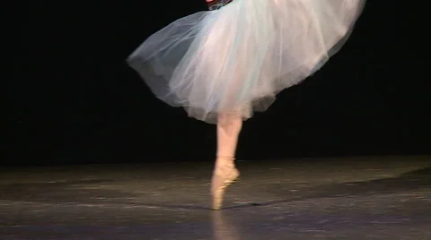 Beautiful ballerina dancing Stock Footage 68494537