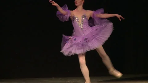 Beautiful ballerina dancing Stock Footage 68494890