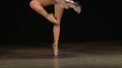 Beautiful ballerina dancing Stock Footage 68495162