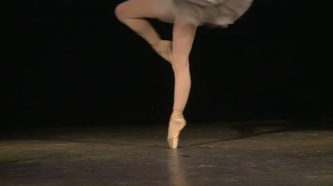 Beautiful ballerina dancing Stock Footage 68495192