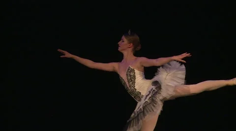 Beautiful ballerina dancing Stock Footage 68495229