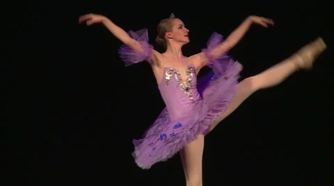 Beautiful ballerina dancing Stock Footage 68495298