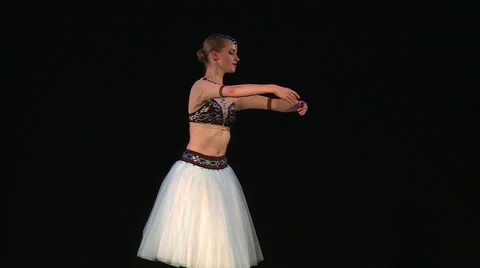Beautiful ballerina dancing Stock Footage 68495527
