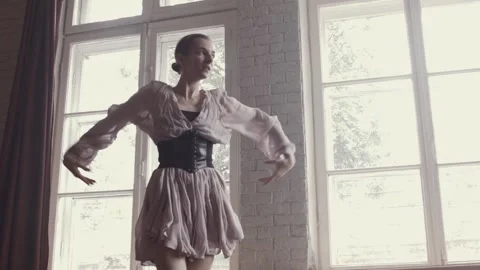 Beautiful ballet dance. Stockbeeldmateriaal 94926758