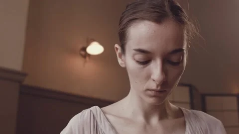 Beautiful ballet dance. Preparation. Stock Footage 94921341