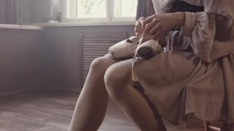 Beautiful ballet dance. Preparation. Stock Footage 94921777