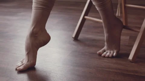 Beautiful ballet dance. Preparation. Stock Footage 94921924