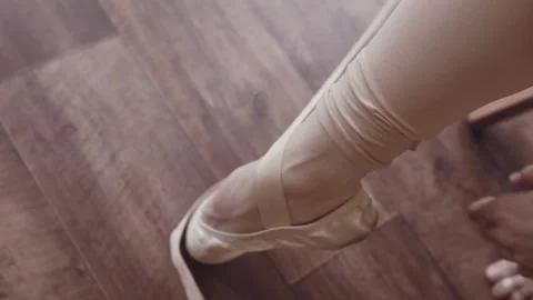 Beautiful ballet dance. Preparation. Stock Footage 94923943