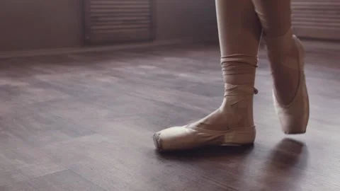 Beautiful ballet dance. Warm up. Stock Footage 94924648