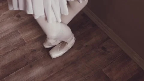 Beautiful ballet dance. Warm up. Stock Footage 94925572