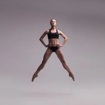 Beautiful ballet dancer isolated Foto stock