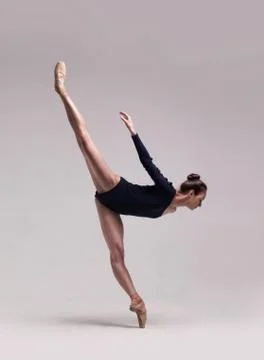 Beautiful ballet dancer isolated Foto stock