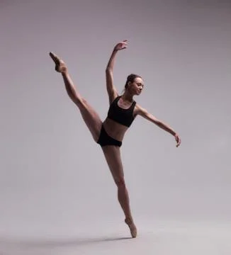Beautiful ballet dancer isolated Foto stock