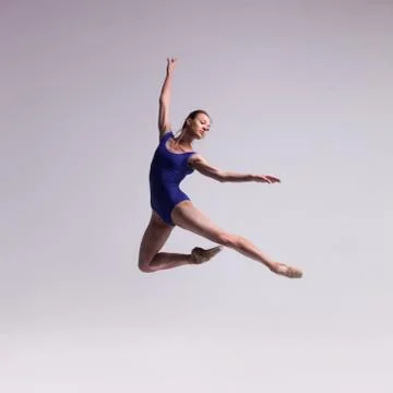 Beautiful ballet dancer isolated Stock-Fotos