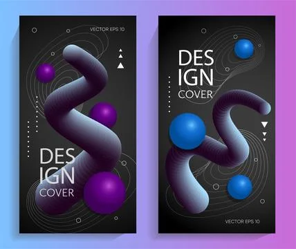 Beautiful banner creative background fluid loop. Stock Illustration